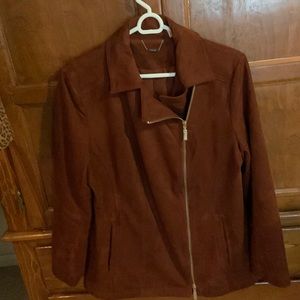 Faux suede jacket